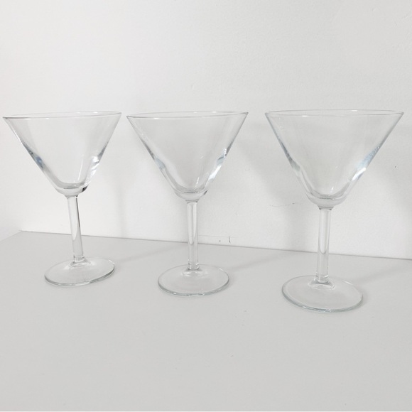 Vintage Martini Glasses with stem - Set of 3 - Picture 4 of 6